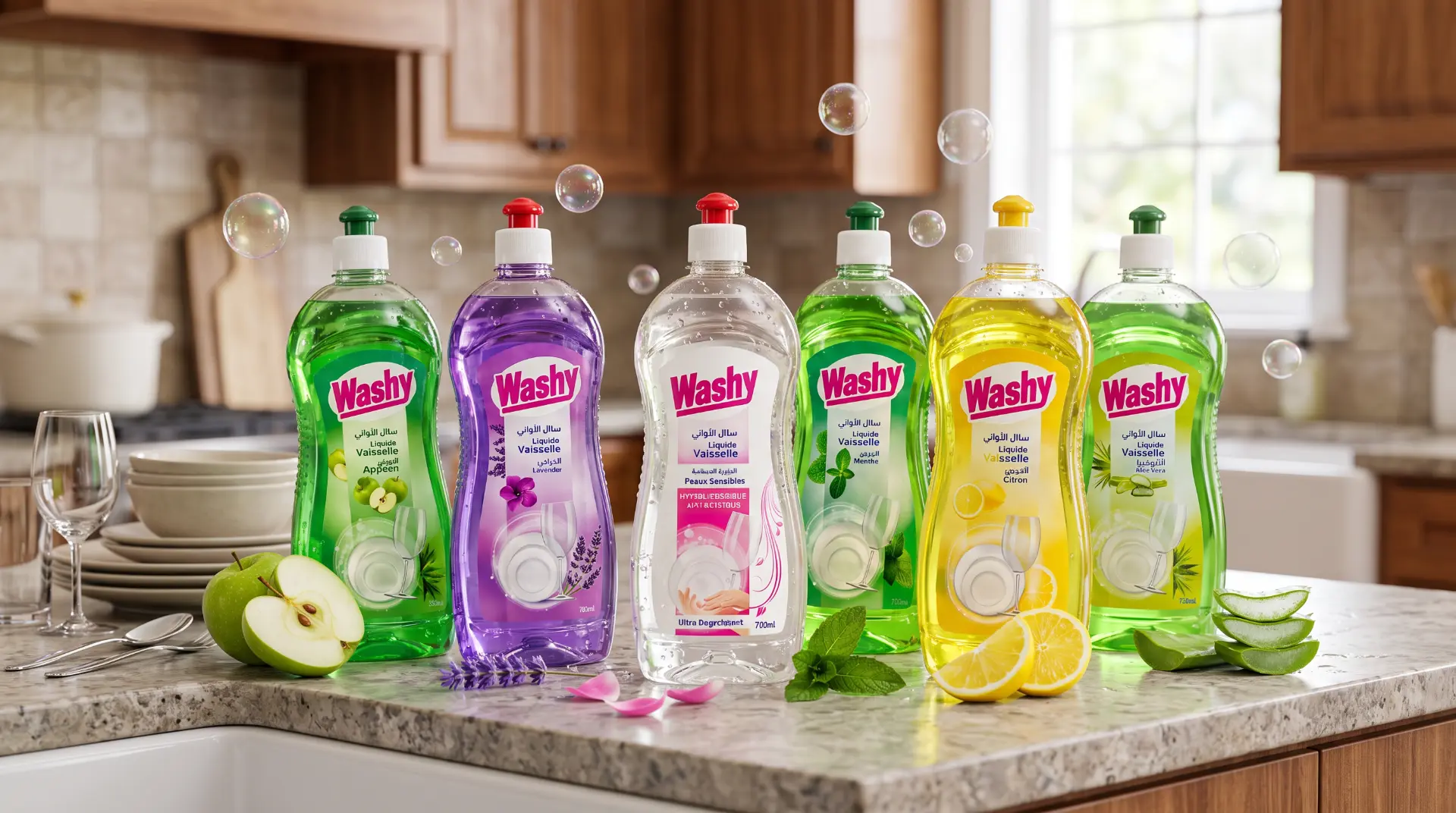Gamme Washy de produits vaisselle